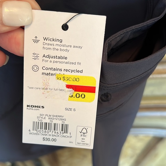 FLX Woven Tank With Back Cinch - Picture 11 of 11